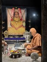 Jalabhisheka and Arati by HH Swamiji on Vardhanti Divasa of Shri Devi Durga Parameshwari Sannidhih at Karla (4 March 2025)